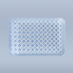 [CBM100009] 0.1mL96孔 PCR反应板 盒装 半裙边 透明 无酶无热源 Elab CBM100009